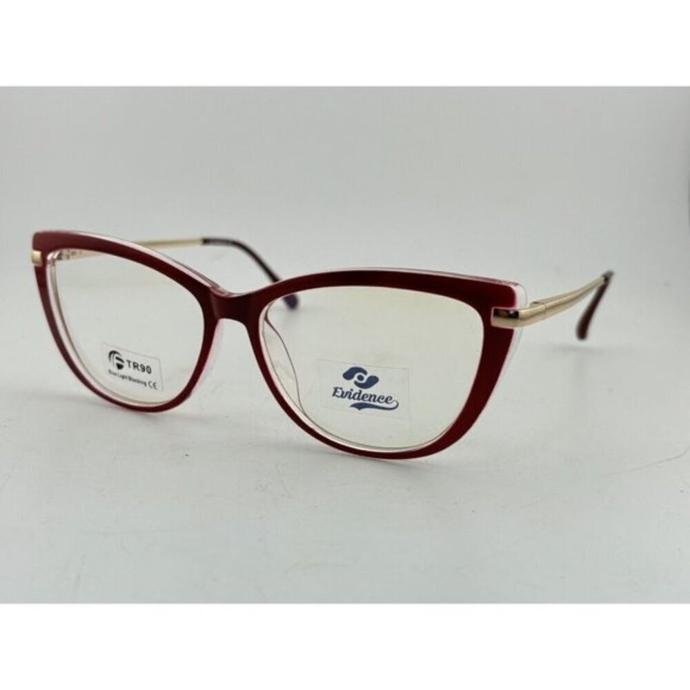 EVIDENCE - TR 92125 54-16-140 C3 Cranberry Red Gold Eyeglass Frames